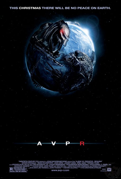 the movie poster: Aliens vs. Predator: Requiem (2007)