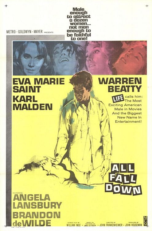 the movie poster: All Fall Down (1962)