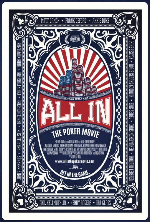 1000 piece jigsaw puzzle for the movie poster: All In: The Poker Movie (2011)