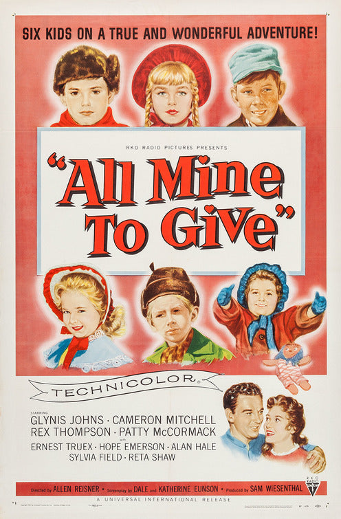 1000 piece jigsaw puzzle for the movie poster: All Mine to Give (1957)