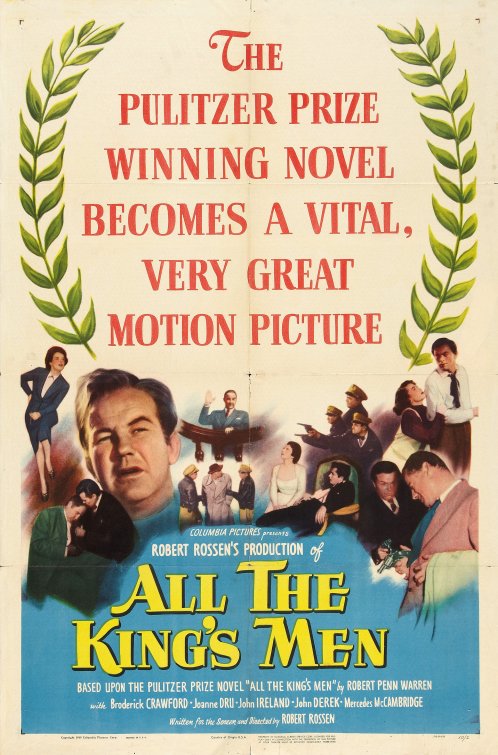 1000 piece jigsaw puzzle for the movie poster: All the King's Men (1949)