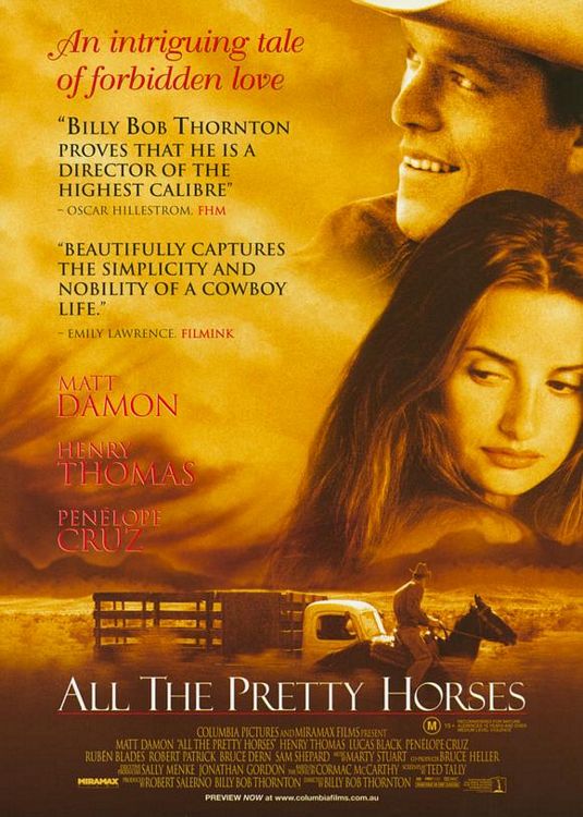 1000 piece jigsaw puzzle for the movie poster: All the Pretty Horses (2000) ver2