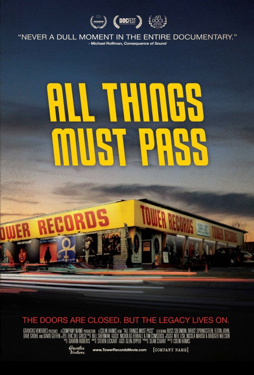 1000 piece jigsaw puzzle for the movie poster: All Things Must Pass: The Rise and Fall of Tower Records (2015)