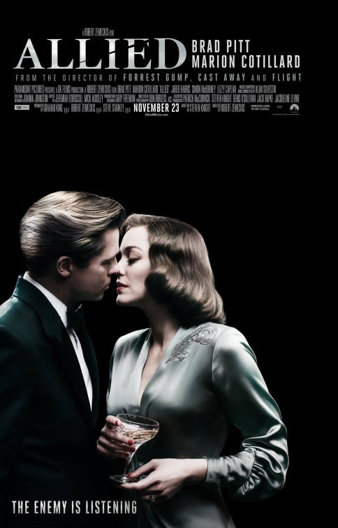1000 piece jigsaw puzzle for the movie poster: Allied (2016)