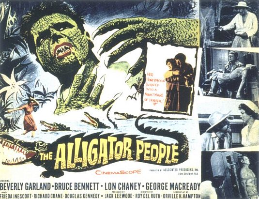 the movie poster: The Alligator People (1959)