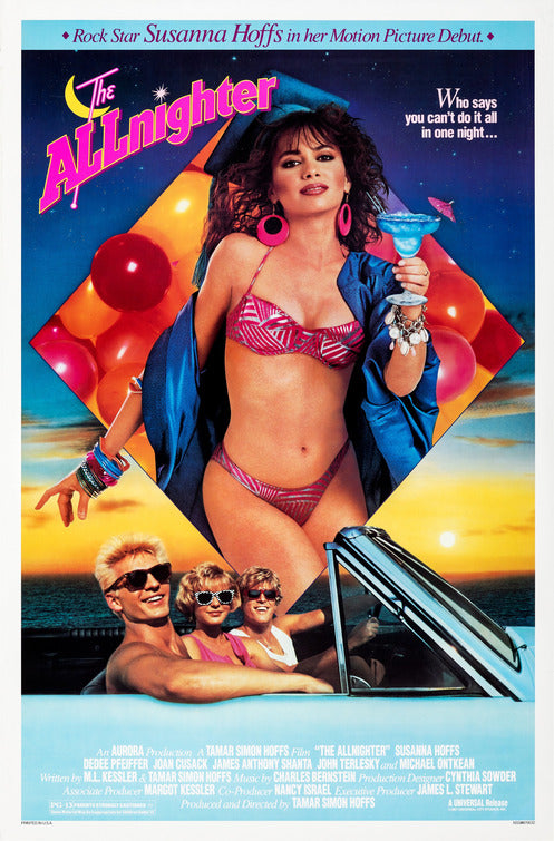1000 piece jigsaw puzzle for the movie poster: The Allnighter (1987)