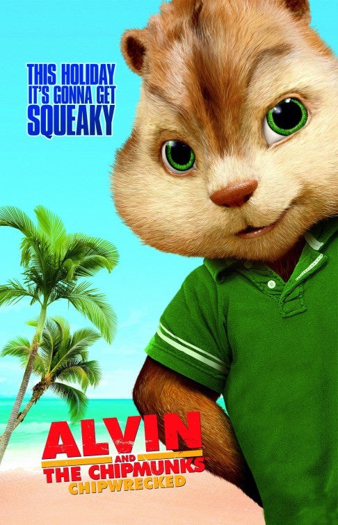 1000 piece jigsaw puzzle for the movie poster: Alvin and the Chipmunks: Chip-Wrecked (2011) ver5