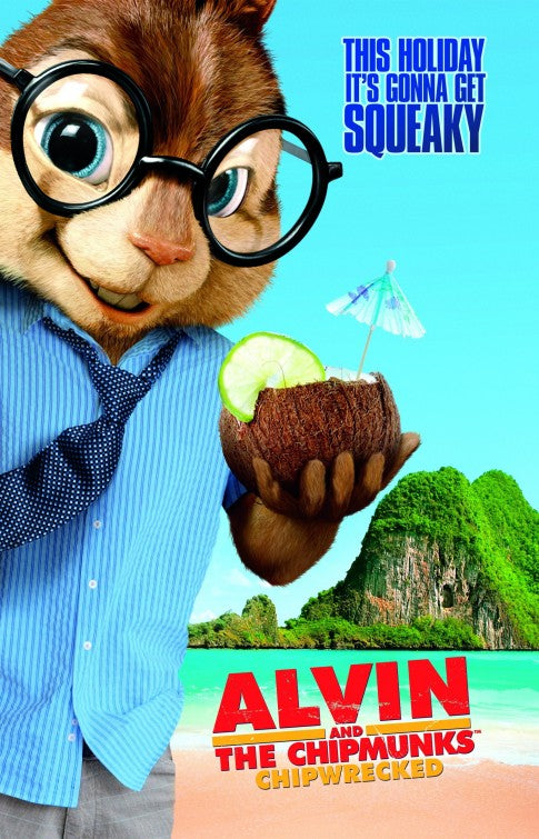 1000 piece jigsaw puzzle for the movie poster: Alvin and the Chipmunks: Chip-Wrecked (2011) ver6