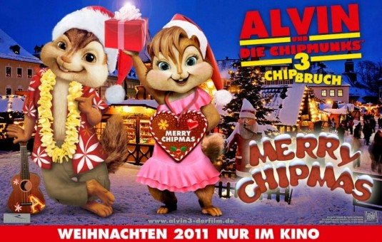 1000 piece jigsaw puzzle for the movie poster: Alvin and the Chipmunks: Chip-Wrecked (2011) ver9