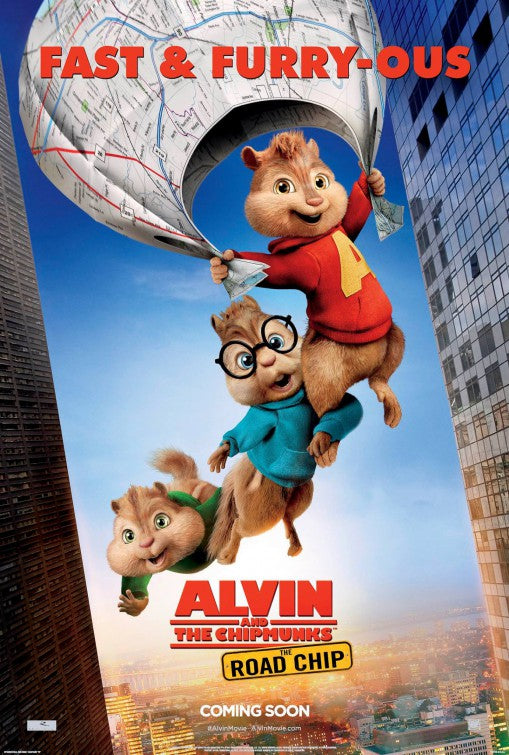 1000 piece jigsaw puzzle for the movie poster: Alvin and the Chipmunks: The Road Chip (2015) ver9