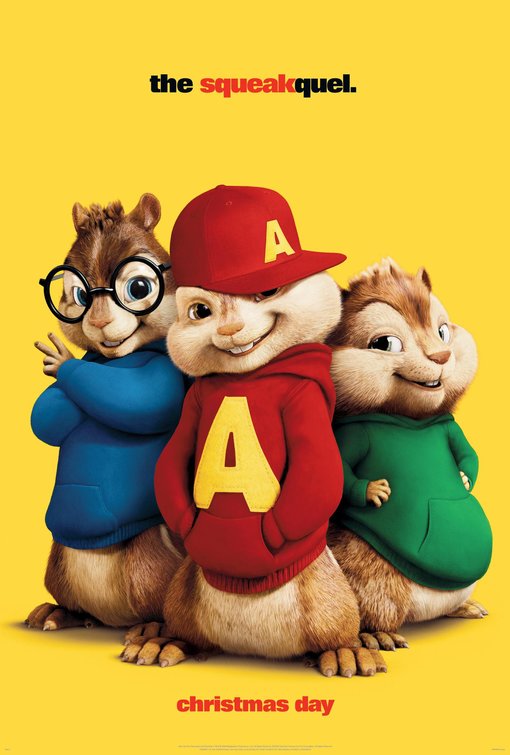 1000 piece jigsaw puzzle for the movie poster: Alvin and the Chipmunks: The Squeakquel (2009)