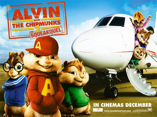 1000 piece jigsaw puzzle for the movie poster: Alvin and the Chipmunks: The Squeakquel (2009) ver3