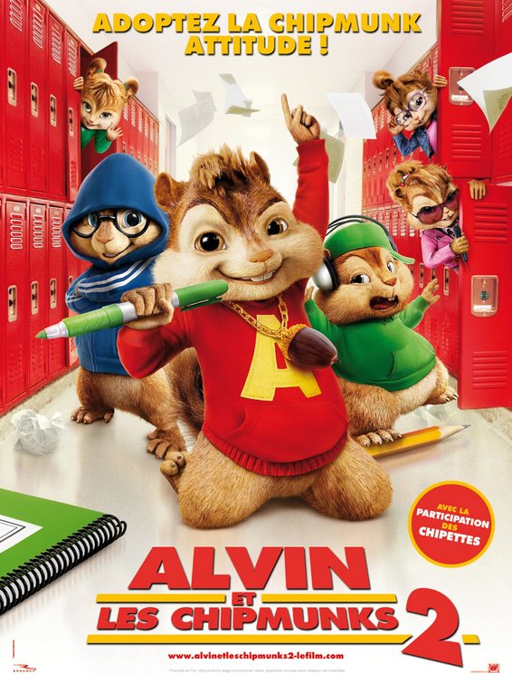 1000 piece jigsaw puzzle for the movie poster: Alvin and the Chipmunks: The Squeakquel (2009) ver6