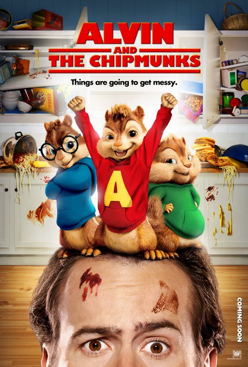 the movie poster: Alvin and the Chipmunks (2007) ver5
