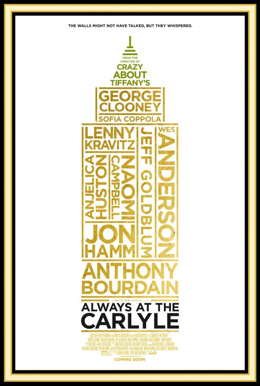 1000 piece jigsaw puzzle for the movie poster: Always at The Carlyle (2018)
