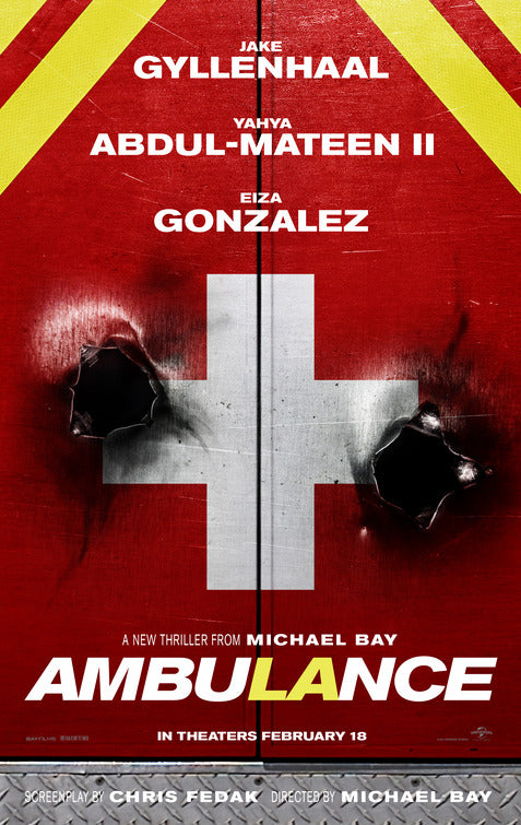 1000 piece jigsaw puzzle for the movie poster: Ambulance (2022)