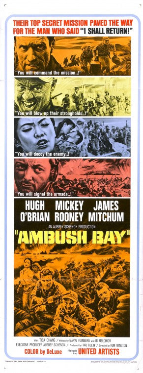 1000 piece jigsaw puzzle for the movie poster: Ambush Bay (1966)