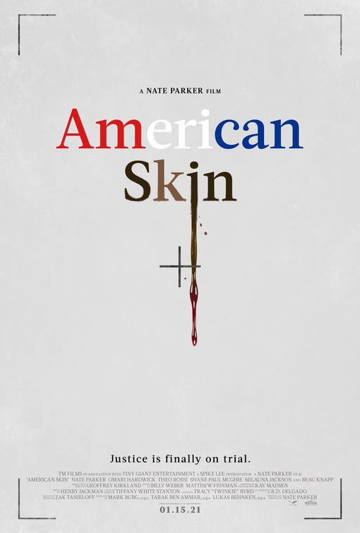 1000 piece jigsaw puzzle for the movie poster: American Skin (2021)