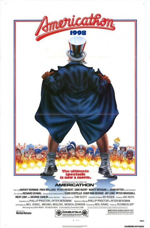 1000 piece jigsaw puzzle for the movie poster: Americathon (1979)