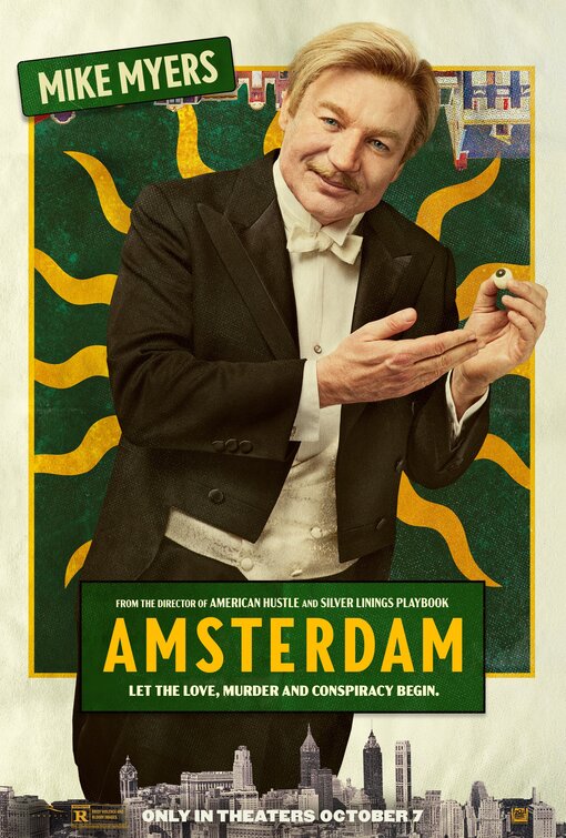 1000 piece jigsaw puzzle for the movie poster: Amsterdam (2022) ver12