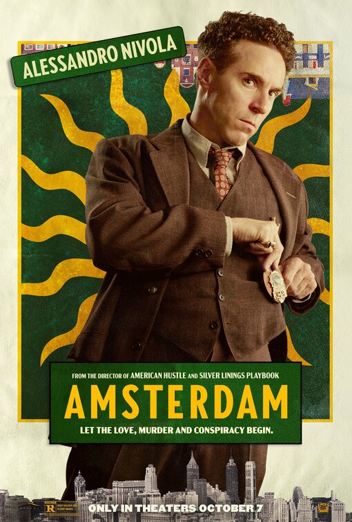 1000 piece jigsaw puzzle for the movie poster: Amsterdam (2022) ver13