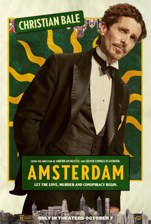 1000 piece jigsaw puzzle for the movie poster: Amsterdam (2022) ver3
