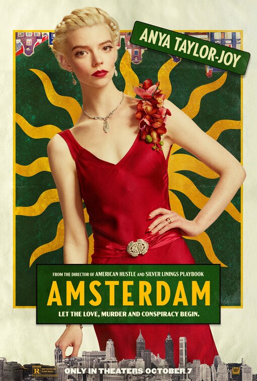 1000 piece jigsaw puzzle for the movie poster: Amsterdam (2022) ver8