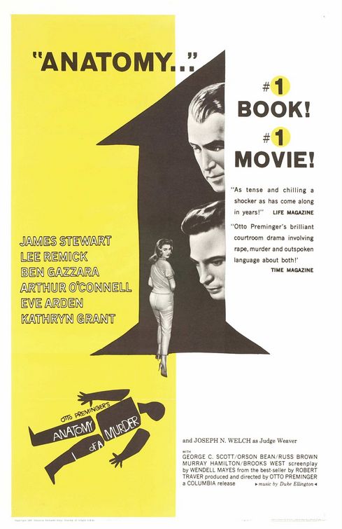 the movie poster: Anatomy of a Murder (1959)