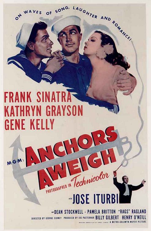 the movie poster: Anchors Aweigh (1945)