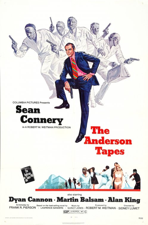 1000 piece jigsaw puzzle for the movie poster: The Anderson Tapes (1971)