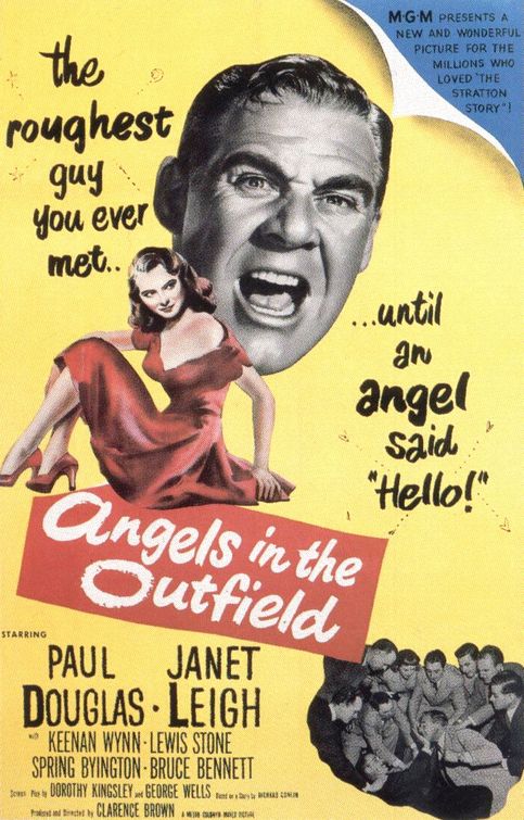 the movie poster: Angels in the Outfield (1951)
