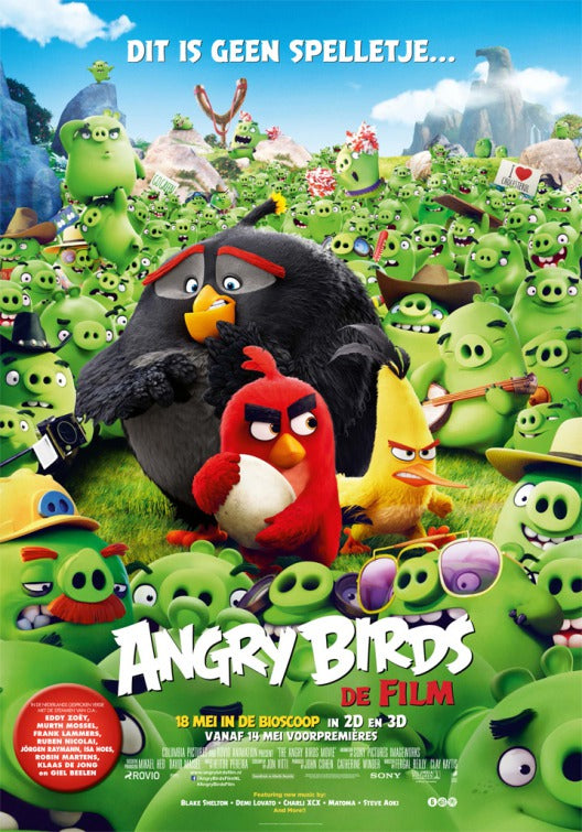 1000 piece jigsaw puzzle for the movie poster: Angry Birds (2016) ver5