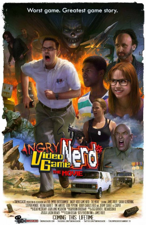 1000 piece jigsaw puzzle for the movie poster: Angry Video Game Nerd: The Movie (2014)