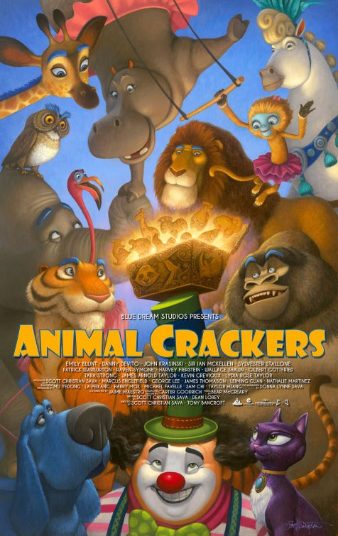 1000 piece jigsaw puzzle for the movie poster: Animal Crackers (2018) ver6