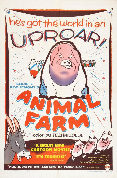 1000 piece jigsaw puzzle for the movie poster: Animal Farm (1954)
