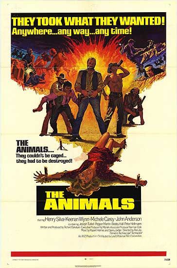 the movie poster: The Animals (1970)
