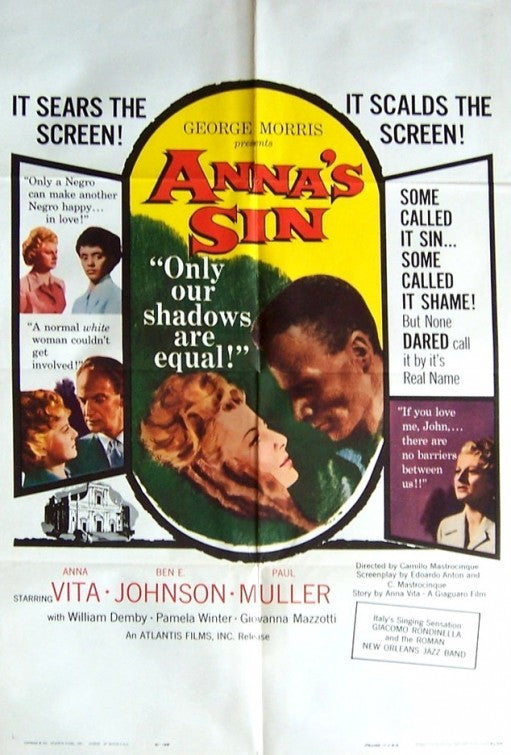 1000 piece jigsaw puzzle for the movie poster: Anna's Sin (1952)