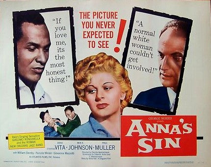 1000 piece jigsaw puzzle for the movie poster: Anna's Sin (1952) ver2