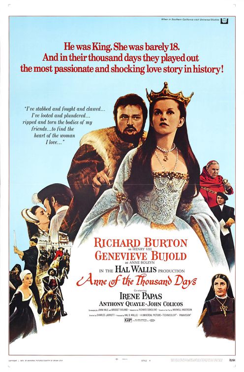 the movie poster: Anne of the Thousand Days (1969)