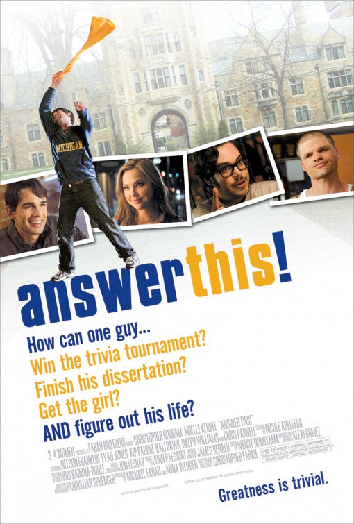 1000 piece jigsaw puzzle for the movie poster: Answer This! (2011)