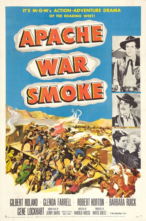 1000 piece jigsaw puzzle for the movie poster: Apache War Smoke (1952)