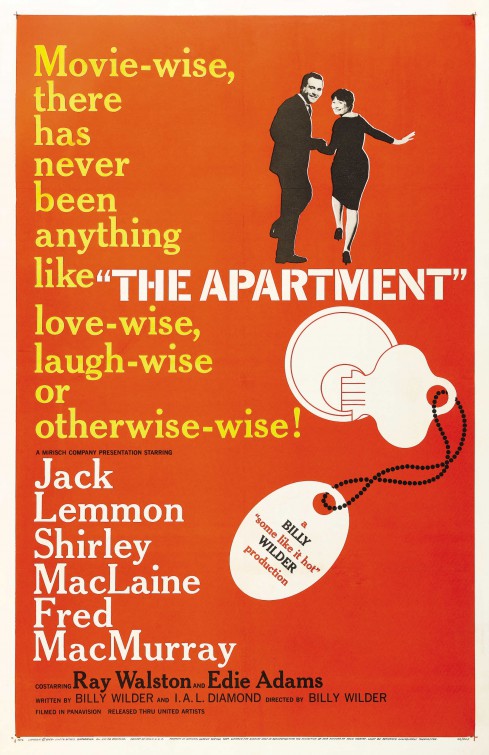 1000 piece jigsaw puzzle for the movie poster: The Apartment (1960)