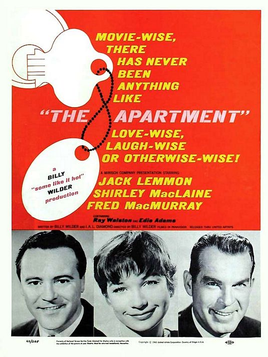 1000 piece jigsaw puzzle for the movie poster: The Apartment (1960) ver2