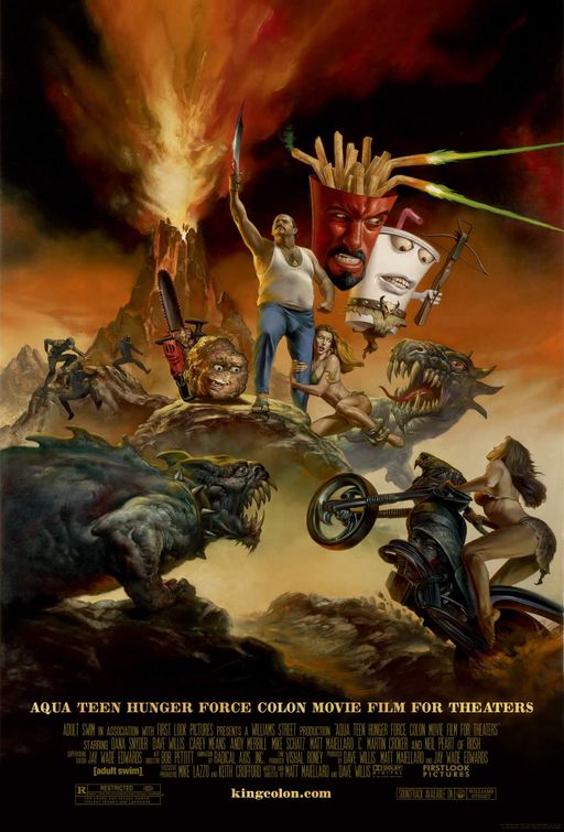 the movie poster: Aqua Teen Hunger Force Colon Movie Film for Theaters (2007)
