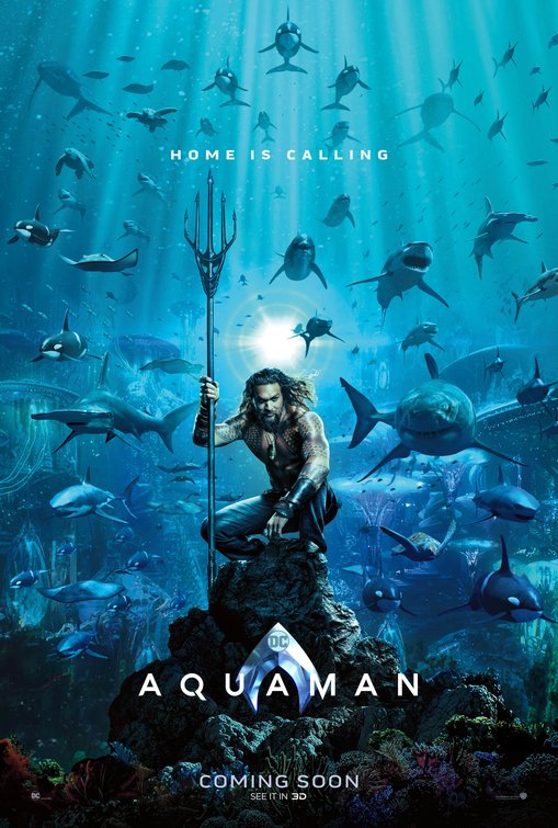 1000 piece jigsaw puzzle for the movie poster: Aquaman (2018)