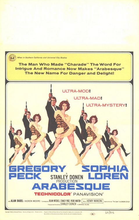 the movie poster: Arabesque (1966) ver2
