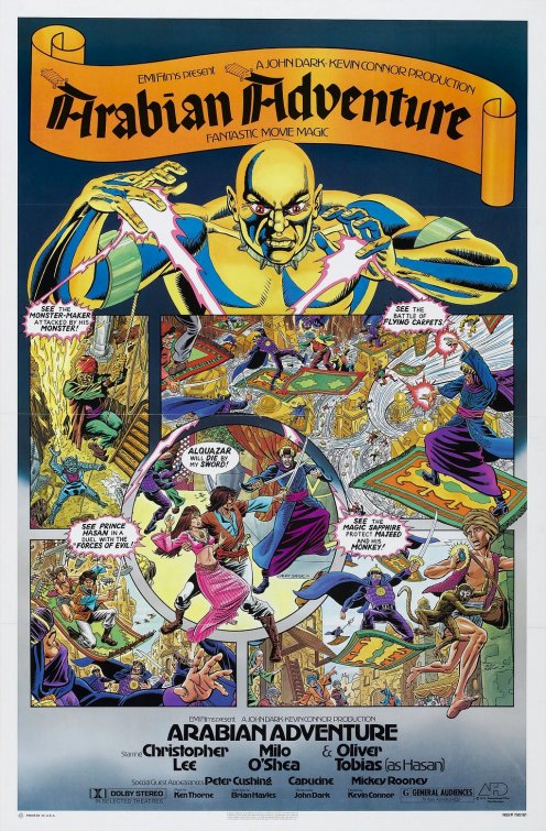 1000 piece jigsaw puzzle for the movie poster: Arabian Adventure (1979)