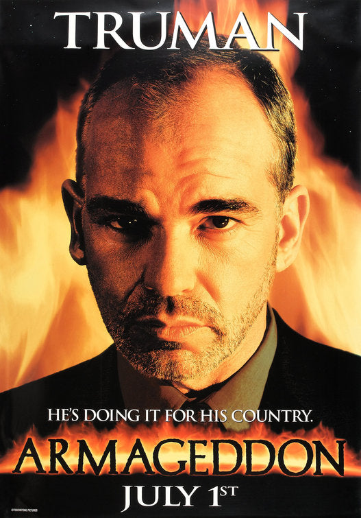 1000 piece jigsaw puzzle for the movie poster: Armageddon (1998) ver8