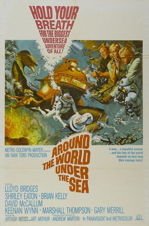 the movie poster: Around the World Under the Sea (1966)