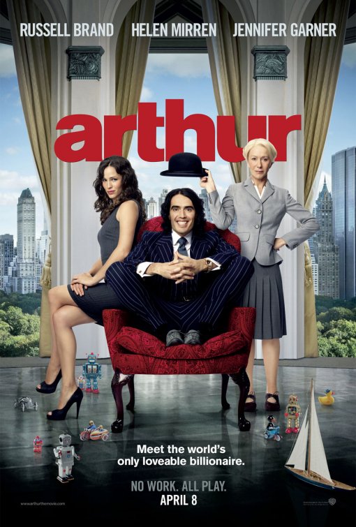 1000 piece jigsaw puzzle for the movie poster: Arthur (2011)